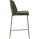 Zeke 37.75 inch Antique Brass / Bergen Olive Counter Stool